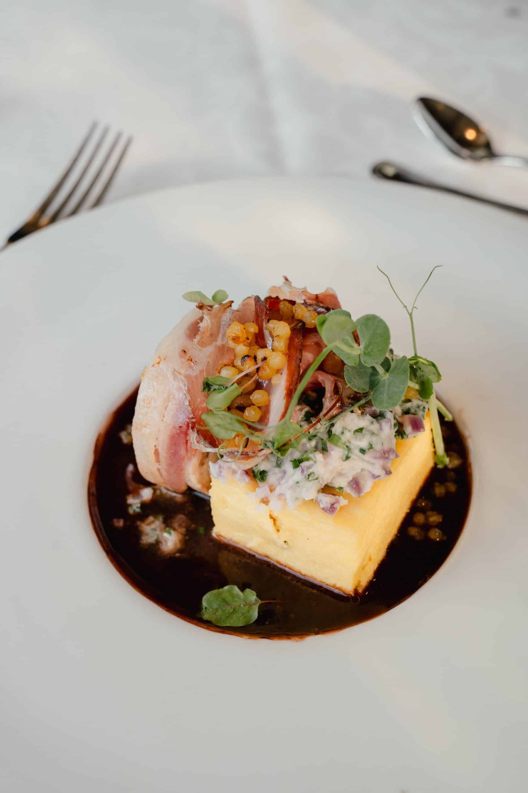 6-Gang-Abendmenü mit Weinbegleitung im Panoramarestaurant des Hotel Alpbacherhof in Tirol